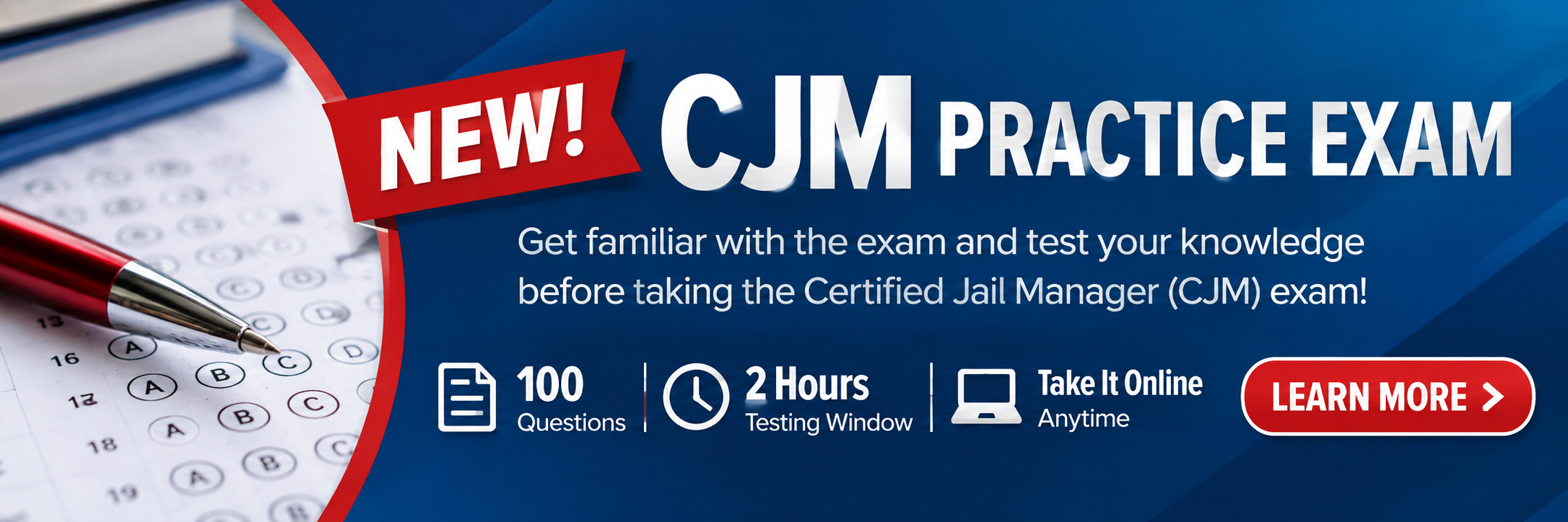 New CJM Practice Exam - 100 Questions, 2 Hours, Take It Online Anytime